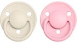 BIBS De Lux Natural Rubber Size 1: 0+ months cumi Ivory / Baby Pink 2 db