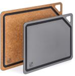 G21 EcoCut szeletelődeszka természetes cellulózból - 2 darabos készlet, barna/grafit színben (G21PKRJ-CELU_SET3)