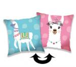 Jerry Fabrics Lámás flitteres díszpárna (kék-rózsaszín) (5300585)