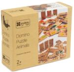 ANDREU Toys Детска дървена игра Andreu toys - Домино-пъзел, животни (16113) - ozone