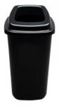 Plafor Sort szelektív hulladékgyűjtő, szemetes 45L fekete/fekete (PL680-08)