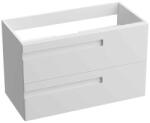 Spectrum Mobilier pentru lavoar Spectrum, Flamengo, mânere decupate, 80 cm, alb (88127) - e-baie