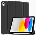 Haffner Smart Case on/off funkcióval - Pencil tartóval Apple iPad 10.9 (2022) fekete (FN0458)