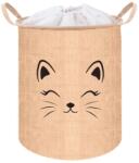 KRUZZEL 24727 Játéktároló kosár, mintás, 35 l, bézs