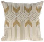 Koopman Elegáns díszpárna 45 cm fehér-arany (GDKPHZ1011030ALB)