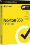 Symantec 360 Platinum Antivirus, 100 GB biztonsági mentés, 1 év, 20 eszköz, 1 felhasználó (21428066)