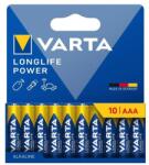 VARTA longlife power tartós elem, aa, lr06, 1.5v, alkáli, 10db/csomag (4906121761)