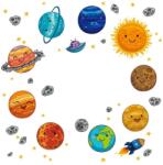 Original Deals Dekoratív és oktatási matrica, Tejúttal, Naprendszerrel és bolygókkal, Prémium matrica (22AGL0891)