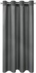 Eurofirany Dekoratív függöny fém gyűrűkkel, RITA 140x250 cm, Eurofirany, grafit (378239)