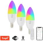 Immax NEO LITE 3x Intelligens izzó LED E14 6W RGB+CCT, dimmelhető, WiFi, Beacon, DO (07716CDO)