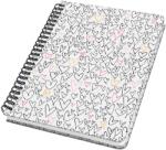 Sigel Jolie pontrácsos spirálfüzet, 162x215 mm, 60 lap, keményfedeles, Wild Hearts (SIJN620)