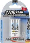 ANSMANN 2 db újratölthető NiMH elem készlet, 2500mAh, 1.2V, AA, 14.5x50.5mm (5030852)