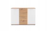 Mindigbútor Jacky 2 artisan/fehér komód 120 cm - mindigbutor