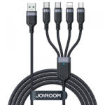 JOYROOM Cablu Incarcare USB-A - Lightning / microUSB / 2 x USB-C Joyroom S-A18 4in1, 20W, 1.2m, Negru - gsmnet