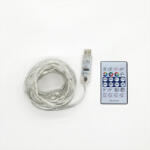 DekorTrend Okos fényfüzér, 100 LED, átlátszó kábel, USB csatlakozás (KBU_001) - dekortrend