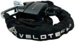 Velotech Kerékpárzár láncos lakat 0.8x90 cm fekete