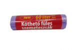 TUTI Szemeteszsák, köthető füles, 60 l, 16 db, 60x75 cm, 9 , , lila (KHT968) (KHT968)