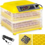  112 tyúktojás keltetőgép 120 W-os teljesítménygel + ovoszkóp