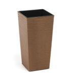 Lamela FINEZIA ECO WOOD DLUTO Virágcserép, 30×30×57 cm, natúr