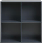 House Nordic Horne fali polc, festett fa, sötétszürke 69x30x69 cm (4293020) - leziteronline