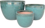 House Nordic Burnley edények, mázas kerámia, zöld 3 db (9001153) - leziteronline