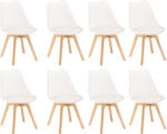 Leziter Silla étkezőszék 8 db fehér színben (DA232AW_8) - leziteronline