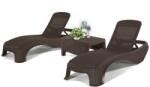 Keter Atlantic duo kerti nyugágy set Corfu asztallal barna (207786_217339_2) - leziteronline