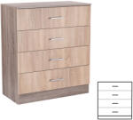 Leziter Miami komód 4 fiókos 80x92 cm sonoma tölgy-yorki tölgy (LMK4FSTYT)