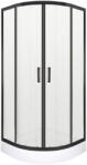 Kerra Soho Black 80 íves zuhanykabin Alan zuhanytálcával (SOHO-80-BL-Z-BR-PL) - leziteronline