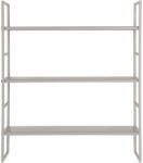 House Nordic Beja polcok, acél, hűvös szürke, 3 polcos 48x17x55 cm (3201010) - leziteronline