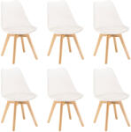 Leziter Silla étkezőszék 6 db fehér színben (DA232AW_6) - leziteronline