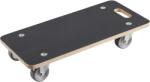 METAFRANC Szállítókocsi, 590×290 mm, csúszásgátló rétegelt lemez/PU, max. 200 kg teherbírás (WU0822010)