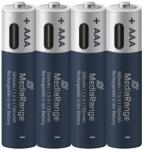 MediaRange USB-C Li-Ion Micro AAA, 1, 5 V, 500 mAh, 4 db (MRBAT160)