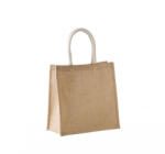 Kimood Uniszex bevásárló táska Kimood KI0274 Jute Canvas Tote - Large -Egy méret, Natural