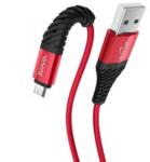 hoco. X38 MicroUSB kábel piros-fekete 1m (HC710550) (HC710550)