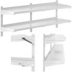  Dupla állítható fali catering polc STEEL 150 x 40 cm