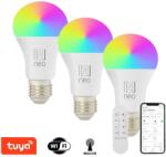 Immax NEO LITE 3x intelligens izzó LED E27 11W RGB+CCT, dimmelhető, WiFi, Beacon, DO (07733CDO)