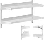  Dupla állítható fali catering polc STEEL 100 x 40 cm
