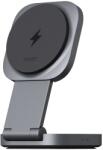 AUKEY Statia de incarcare wireless AUKEY MagFusion L 2-in-1 Foldable Qi2 Magnetic Fast Wireless Charging Station (LC-MC211)