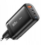 ESSAGER Зарядно устройство 65W, GaN, 2xUSB-C + USB-A (ECT2CA-MYB01)