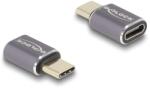 Delock Adaptor USB 40 Gbps USB Type-C PD 3.0 100 W cu conector - cu manșon, port saver 8K 60 Hz metal