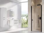RAVAK Chrome uși de duș 80 cm înclinabilă negru mat/sticlă transparentă 0QV40300Z1 (0QV40300Z1)