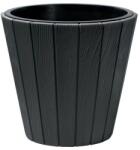  Woodee Kerek Virágtartó 35CM ANTRACIT