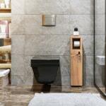 ASIR GROUP Шкаф с поставка за тоалетна хартия STAR 65x15 cм кафяв (AS0555)