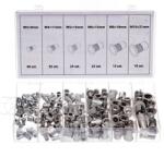 Silver Комплект гайки с нитове m3-m10 Алуминий 150бр ex11361 (ex11361)