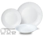 Kinghoff Set farfurii Kinghoff KH 1875, 18 piese, 6 persoane, Portelan, Alb (KH 1875) Serviciu de masa