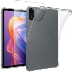 Xiaomi Калъф за Xiaomi Redmi Pad 2 - Прозрачен, Удароустойчив, 4-Ъглова Защита, TPU Материал, Стъклен протектор