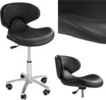 Physa ANDRIA mobil kozmetikai szék kerekeken, fekete