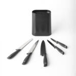 Brabantia 5 darabos késkészlet Brabantia Tasty+ 1001177, Edzett acél, Karc- és korrózióálló, Sötétszürke (123061)