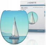 SCHÜTTE WC-ülőke Schütte Sailing duroplast kemény szabad csapadék (82148)